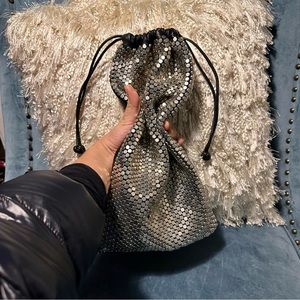 ALEXANDER WANG DRAWSTRING CHAINMAIL HAND POUCH 🪩